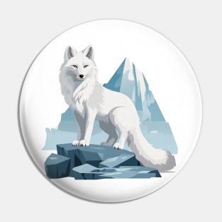 Arctic Fox Pin