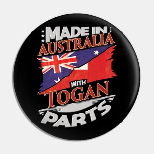 Made In Australia With Togan Parts - Gift for Togan From Tonga Pin