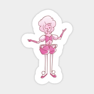 Pink Diamond Cartoon-y Magnet