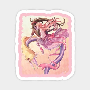 Ride with Lady Rainicorn Magnet