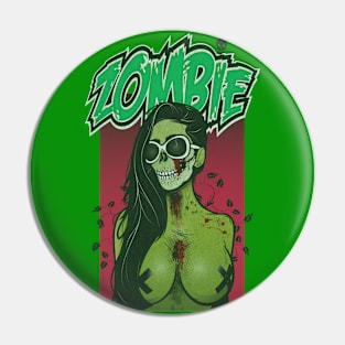 Yacht Rock Zombie Pin