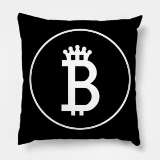 Bitcoin King Emblem Pillow