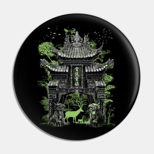 Chinese temple gate Pin