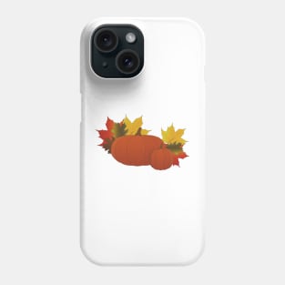 Autumn Leaves with Pumpkins Phone Case