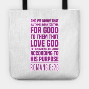 Romans 8:28 - The Christian's Assurance - Bible Scripture Tote