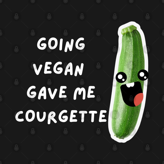 Courgette Funny Vegan Pun by veganspace