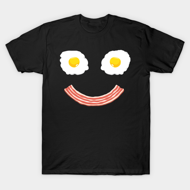Discover Eggs and Bacon Face - Bacon - T-Shirt