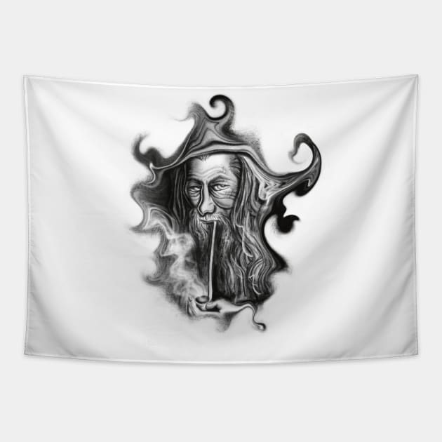 Gandalf Smoke Tapestry by Chromaloop