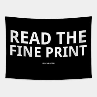 Read The Fine Print Tapestry