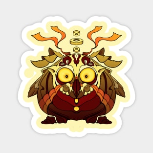 Fierce Owl Man Magnet