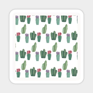 Watercolor Cactus Neck Gatier Cactus Flowers Magnet