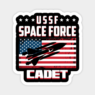 Funny United States Space Force Cadet T-shirt Magnet