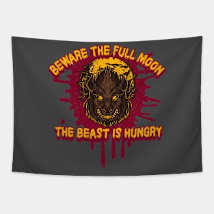 Beware The Full Moon Graphic Tapestry