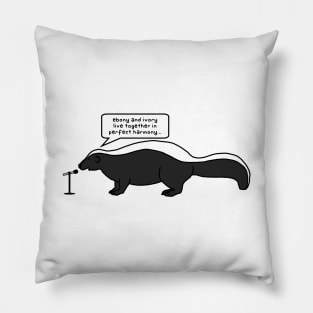 skunk karaoke Pillow