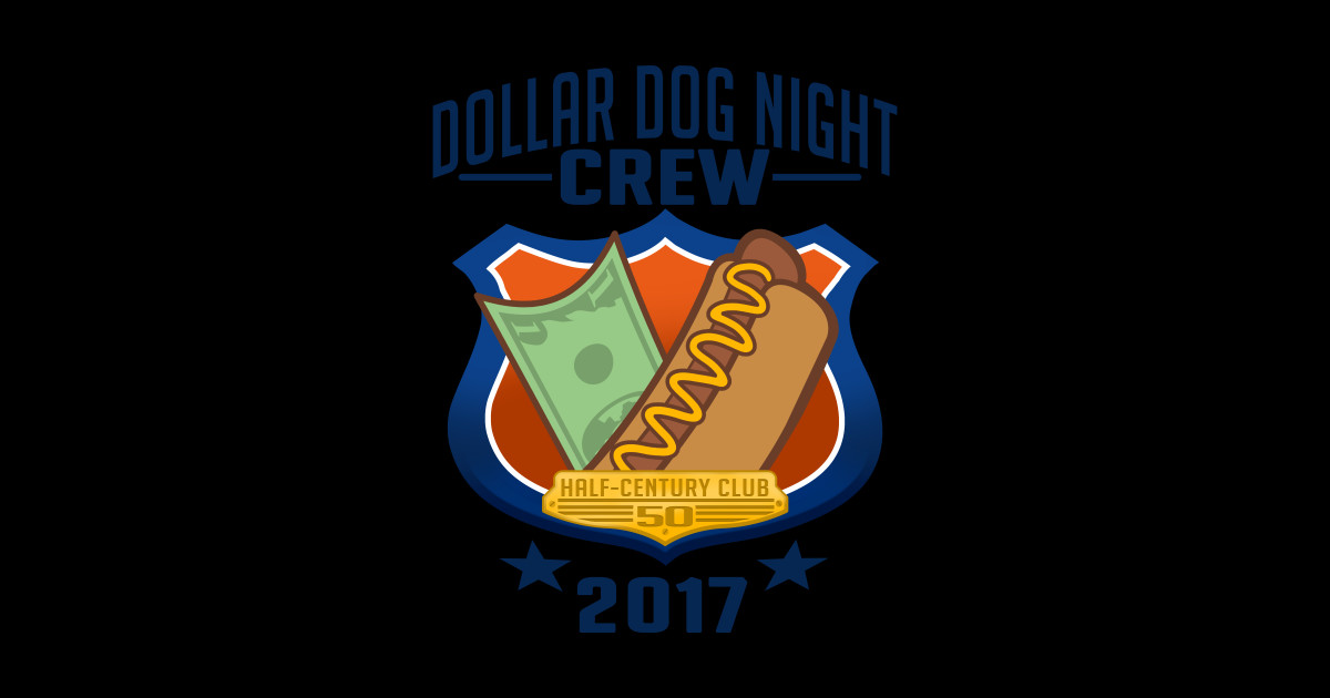 Dollar Dog Night HalfCentury Club Baseball Astros Sticker TeePublic