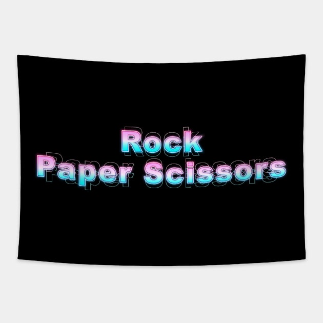 Rock Paper Scissors Tapestry by Sanzida Design