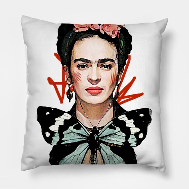 Frida Kahlo Pillow by TatianaBS