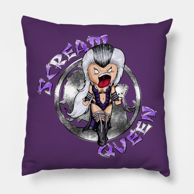 Scream Queen Pillow by Sutilmente