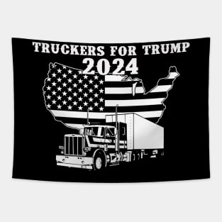 Truckers For Trump 2024 Tapestry