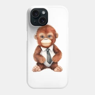 Orangutan Wearing a Tie Phone Case