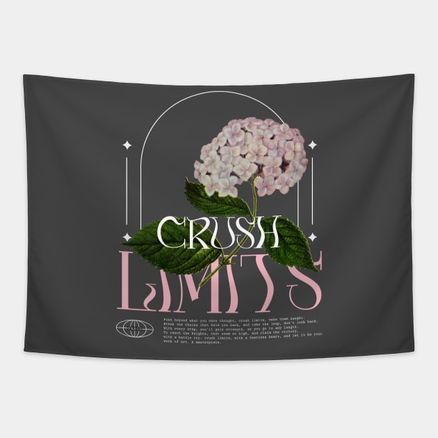 Crush Limits No Limits Wildflower Wild Flowers Floral Tapestry by Tip Top Tee's