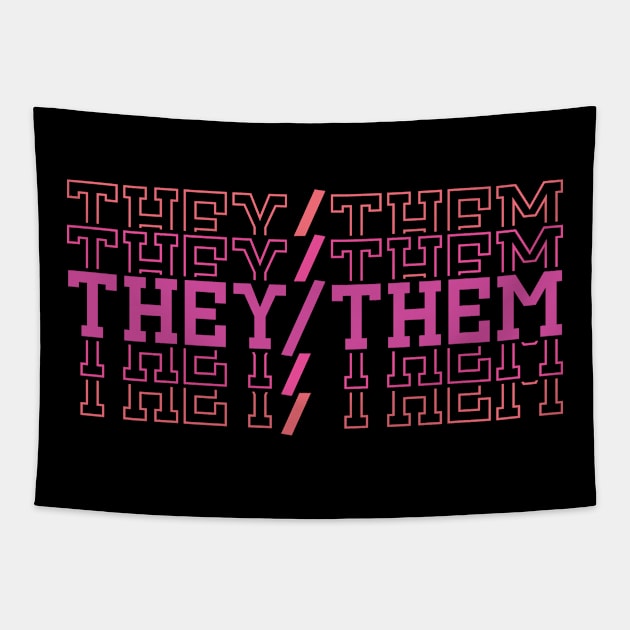 They/Them Tapestry by zombiepickles