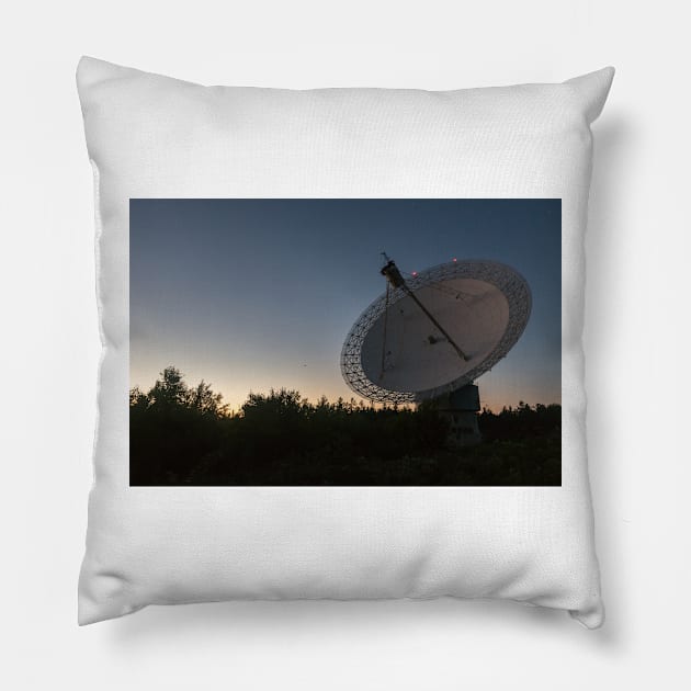 Algonquin Park Radio Observatory Pillow by josefpittner