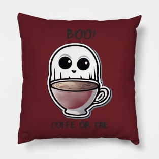 BOO coffee or tea design! Pillow