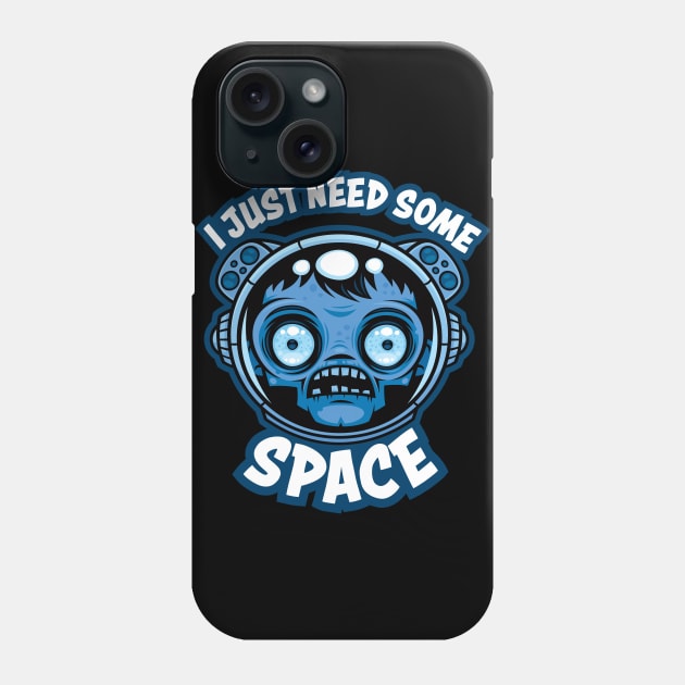 Zombie Astronaut Needs Some Space Phone Case by fizzgig