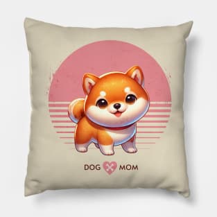 Shiba Inu Puppy | Proud Dog Mom Pillow