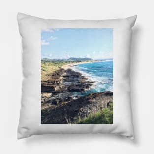 A lovely day at the beach Pillow
