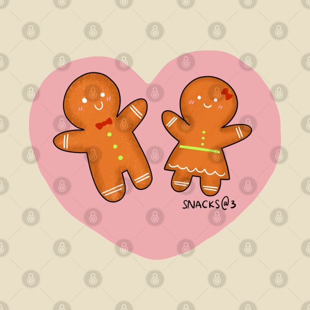 Gingerbread Couple by Snacks At 3