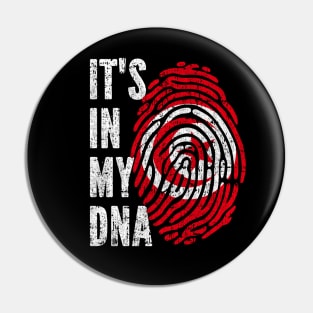 IT'S IN MY DNA Tunisia Flag Men Women Kids Pin