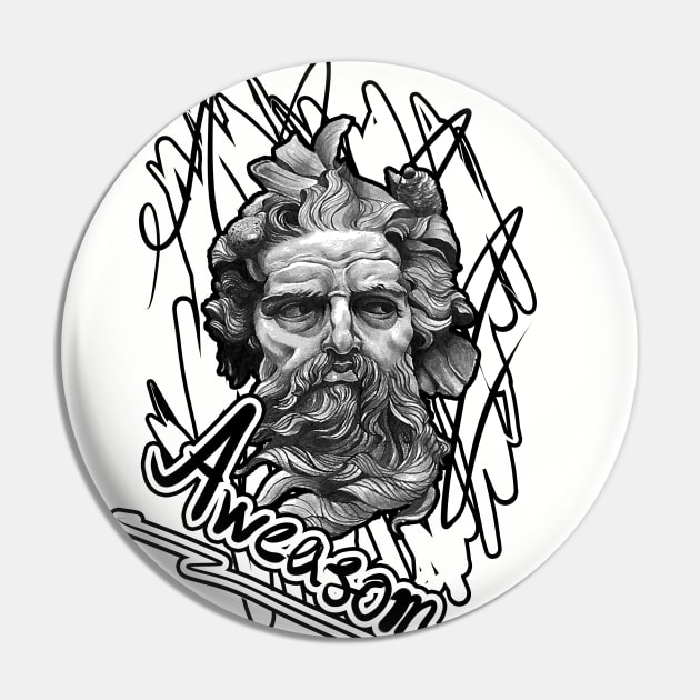 Aweasom god Pin by CB_design