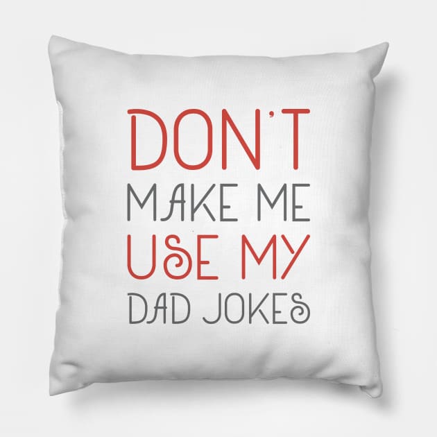 Dad Jokes Pillow by LuckyFoxDesigns