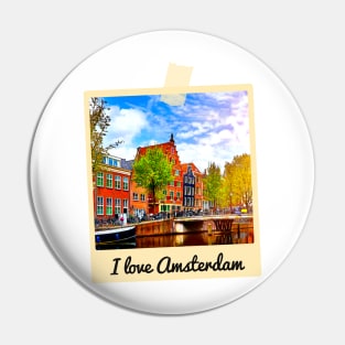 I love Amsterdam, Netherlands Pin