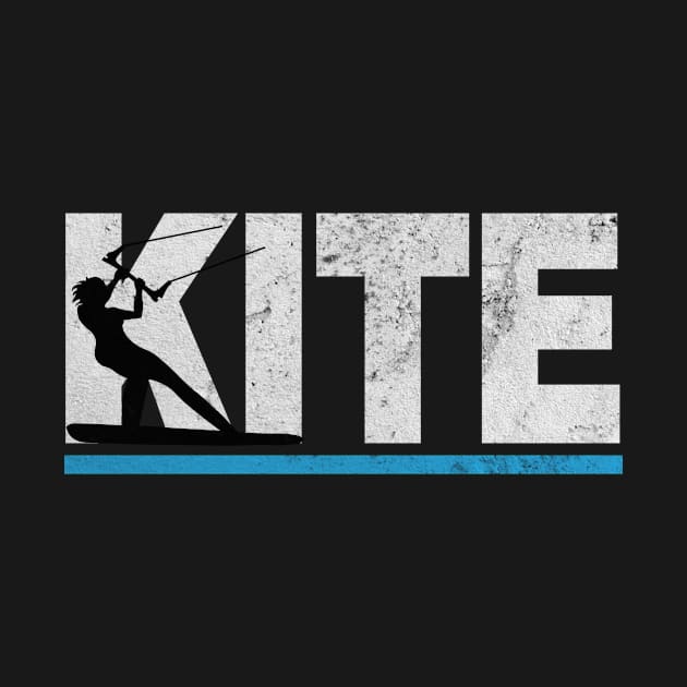 Kite Kitesurfer Kitesurfing Surfing Retro Gift by Print-Dinner