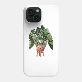 Cute Plant Illustration, Philodendron Burle Marx Variegated Phone Case