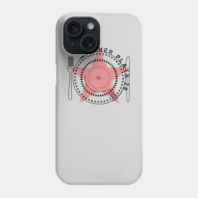 Dinner Plate 28 Light T Phone Case by Siegeworks