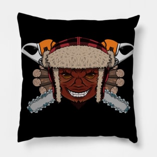 Devil's Lumberjack (no caption) Pillow