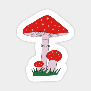 Fly agarics Magnet