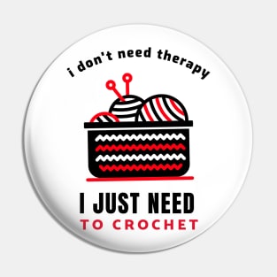 crocheting lover Pin