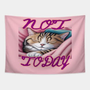 Not Today Cat Tapestry