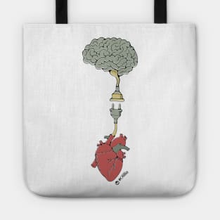 Brain and heart connection Tote