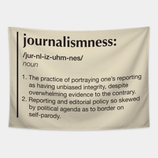 Journalismness (black) Tapestry