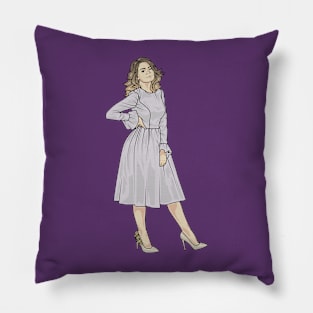 Cute Women Lavnder Dress Pillow
