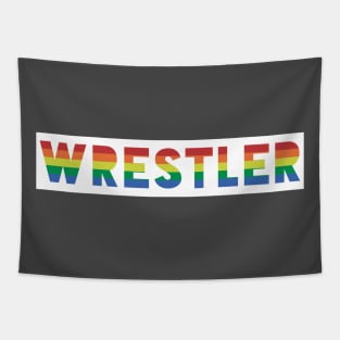 Wrestling Gay Pride LGBTQIA Wrestler Tapestry