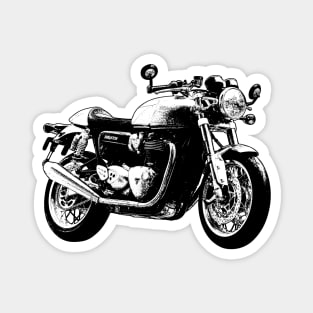 Thruxton 1200 Bike Sketch Art Magnet