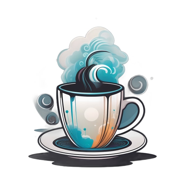 hot coffee magic cup by AhmedPrints