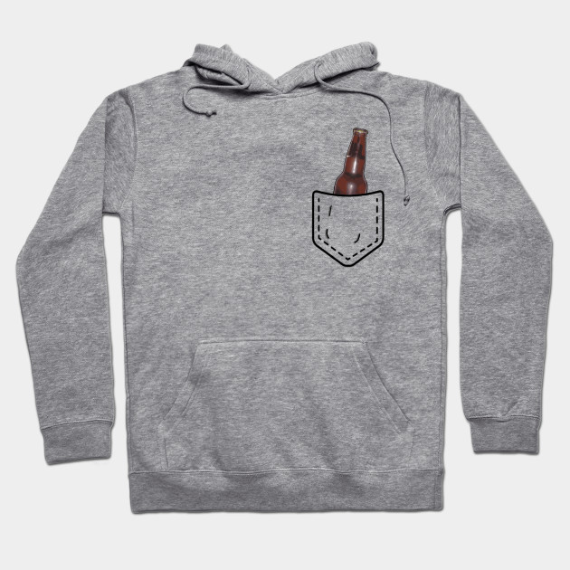 sweatshirt with beer pocket